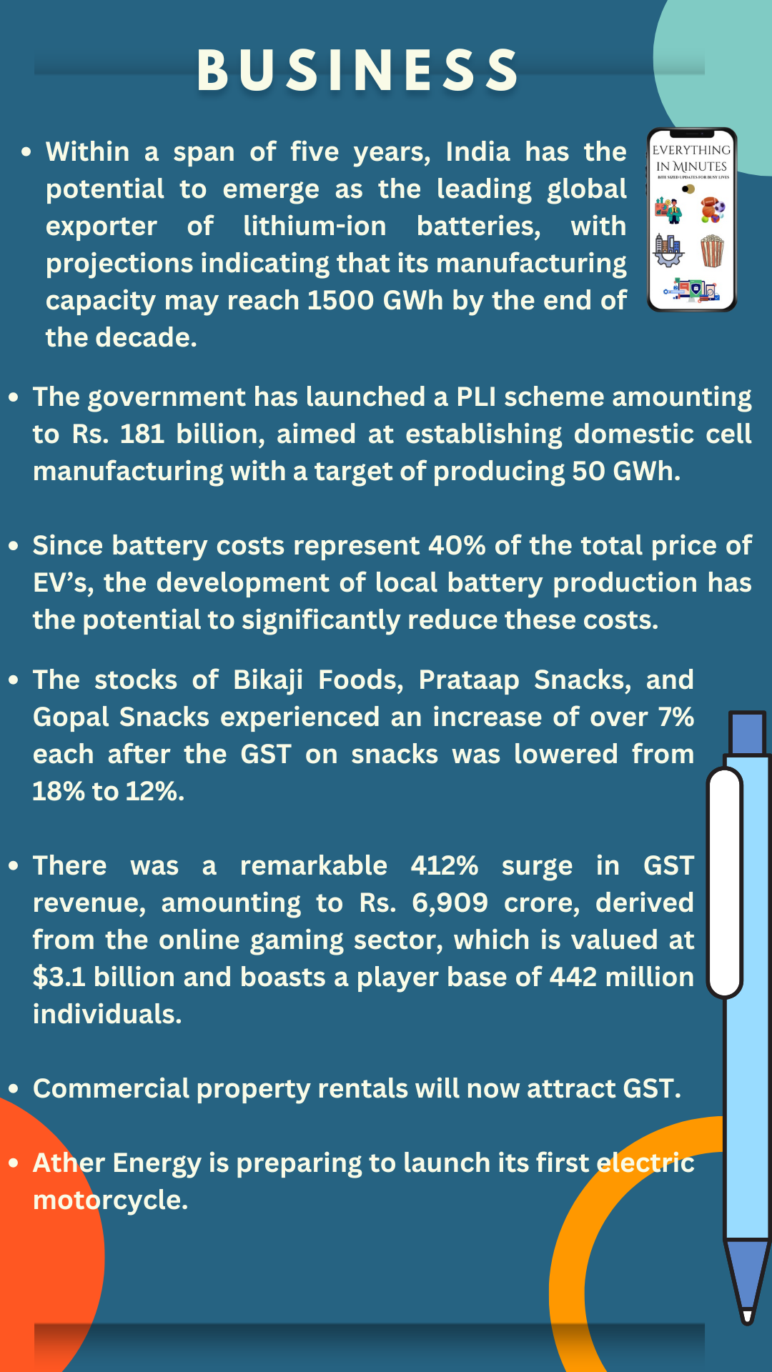 Business Updates