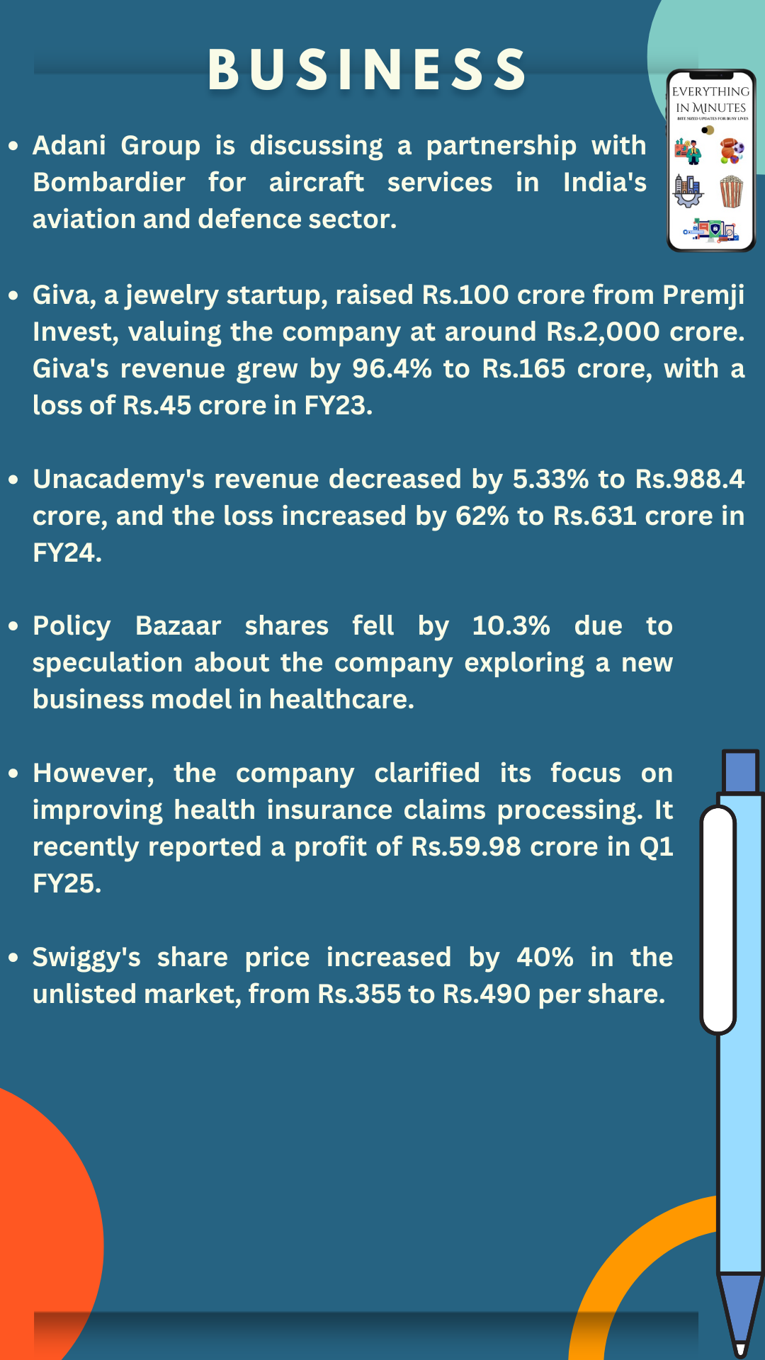 Business Updates