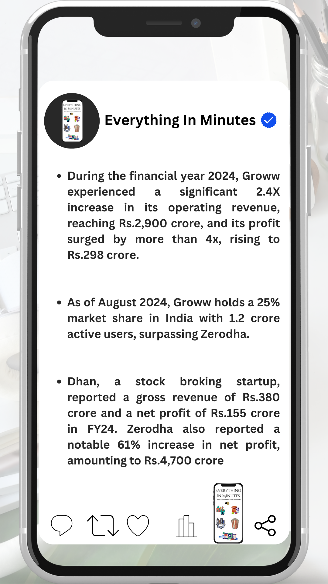 Groww, Zerodha, Dhan