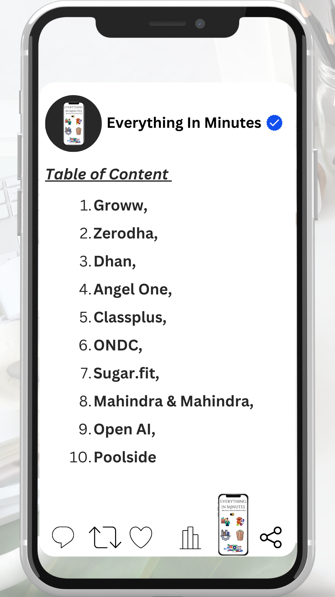 Table of Content